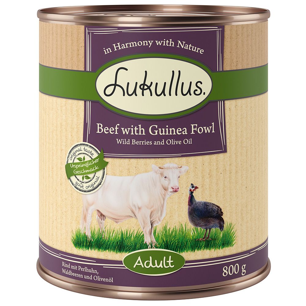 Lukullus Adult Beef & Guinea Fowl - Grain-Free