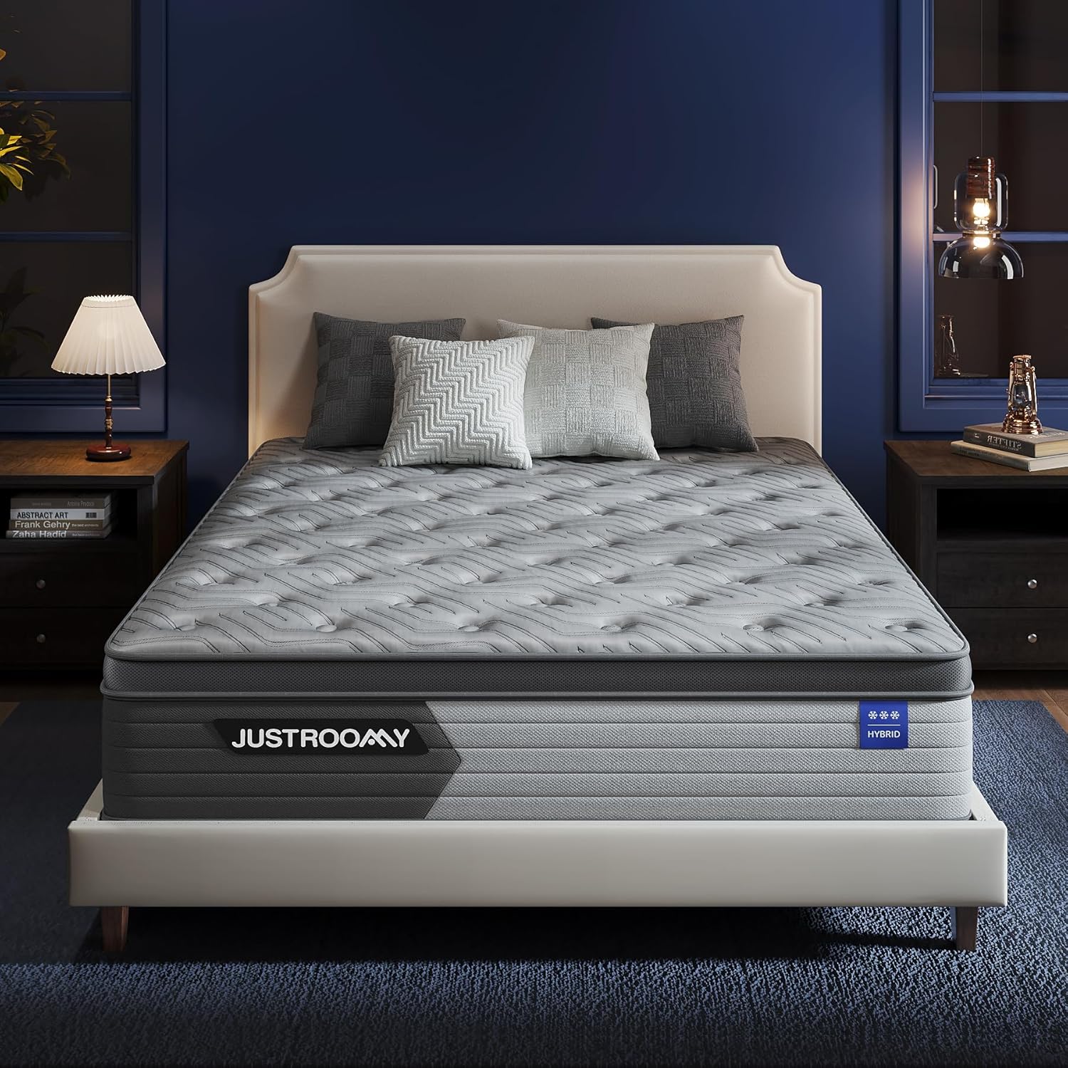 Queen Size Mattress Firm Mattress 14 Inch for Back Pain Relief,Breathable Cooling Ice Silk Top,Gel Memory Foam, Individual Pocket Spring, Hybrid Mattress Queen in a Box CertiPUR-US Certified