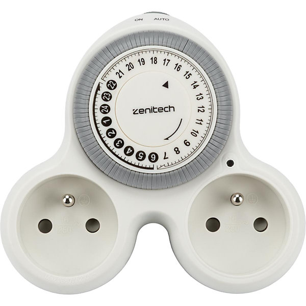 Biplite programmable 2x16A - Blanc - Bolea - Zenitech