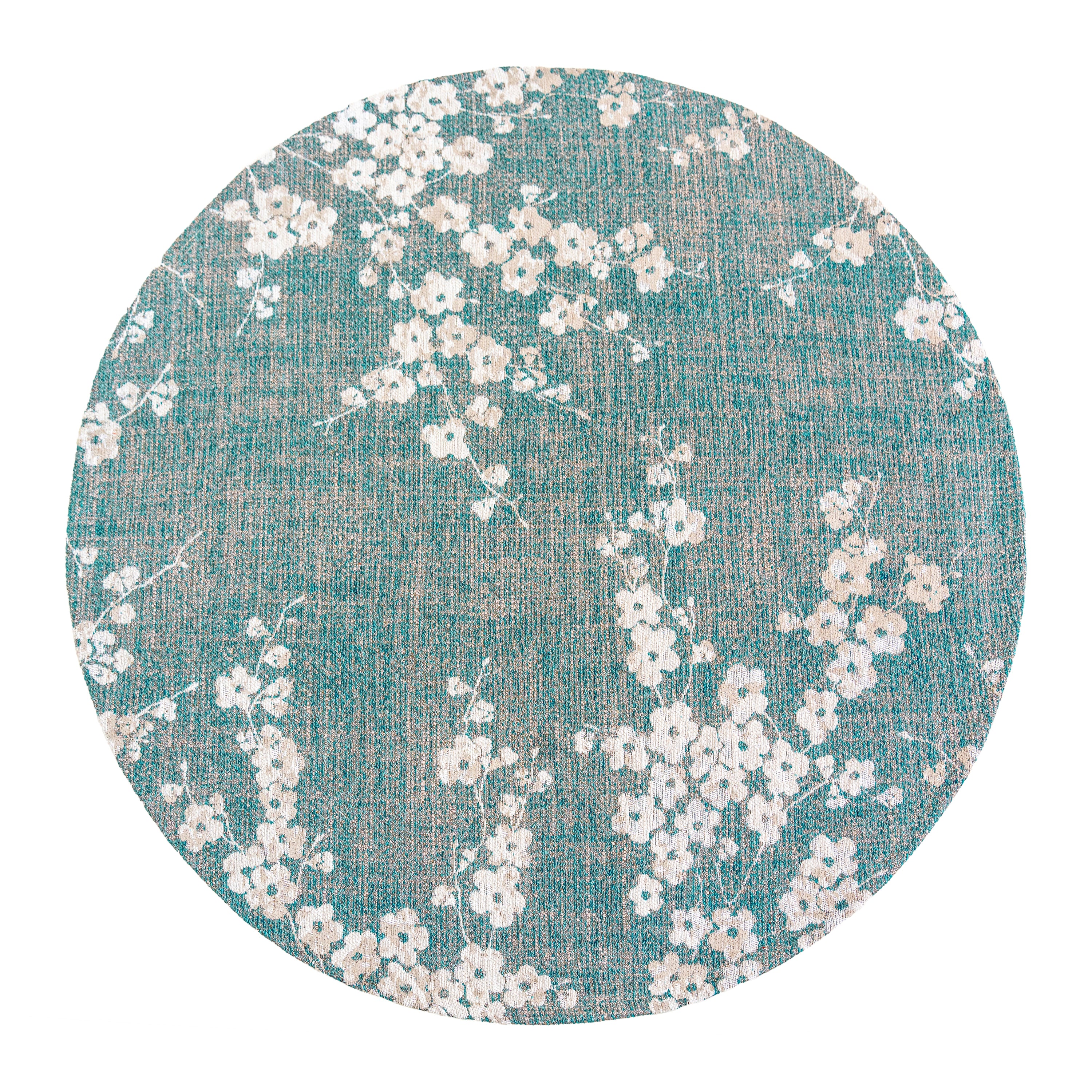 Louis de Poortere Sakura Vloerkleed Ø 140 cm - Lake Blue