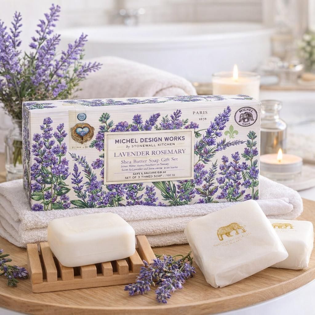 Michel Design Works Lavender Rosemary Shea Butter Soap Gift Set