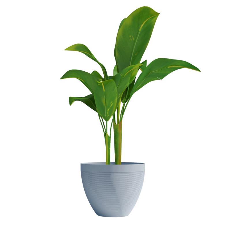 Pot Green Care Impact bleu gris Ø 40 x 31 cm