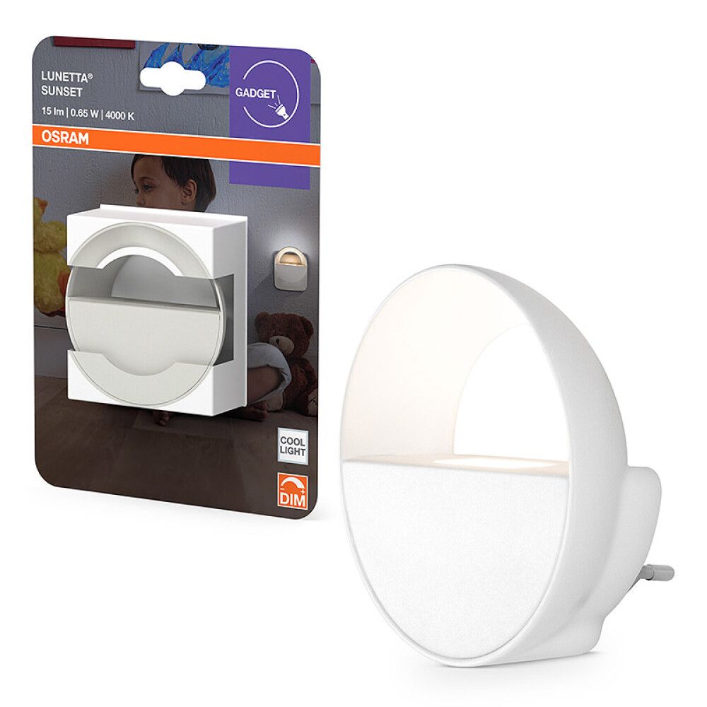 NATTLAMPE OSRAM SENSOR LUNETTA LED SUNSET 4000K HVIT