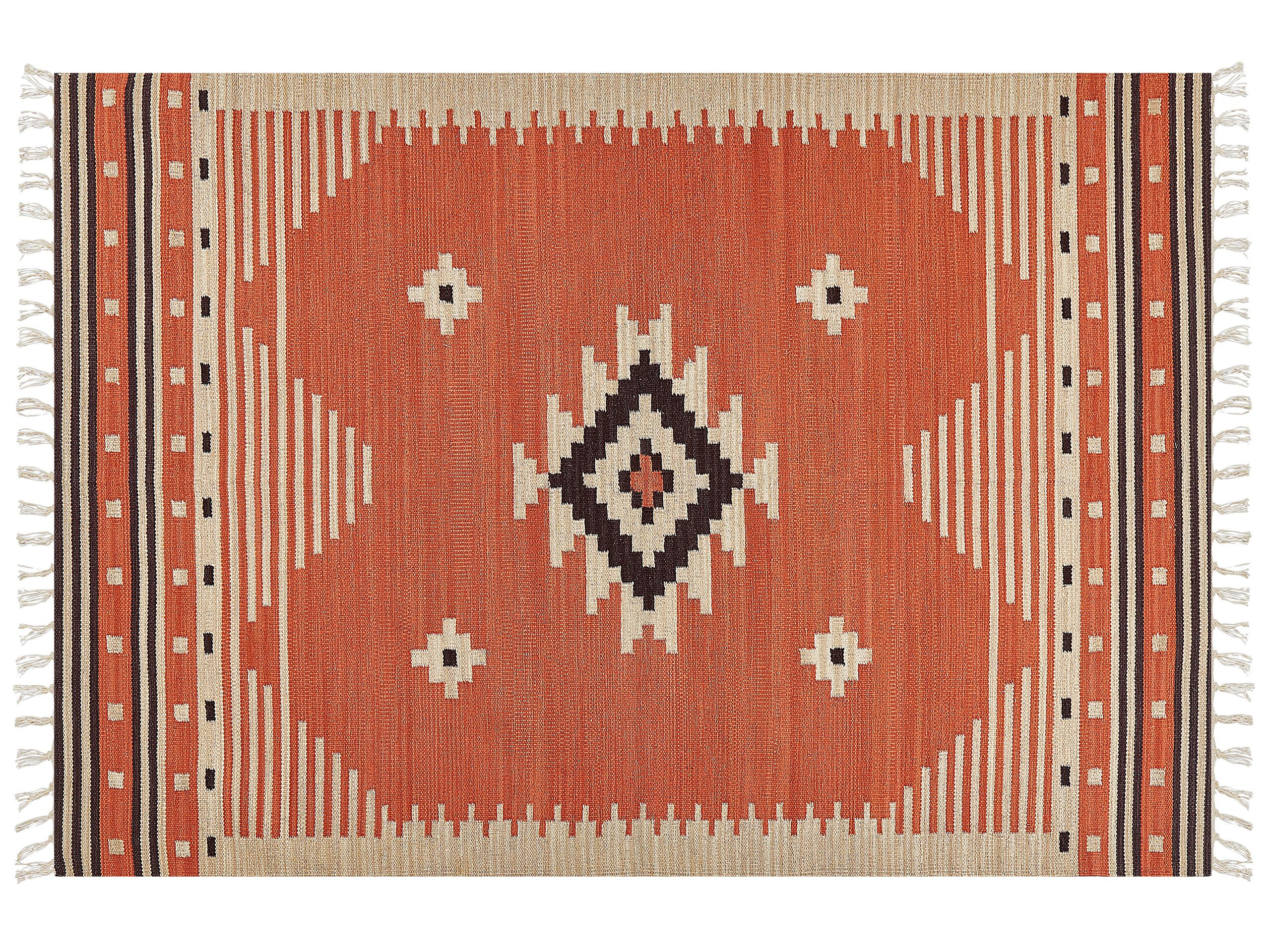 Dywan bawełniany kilim 160x230 cm wielokolorowy
