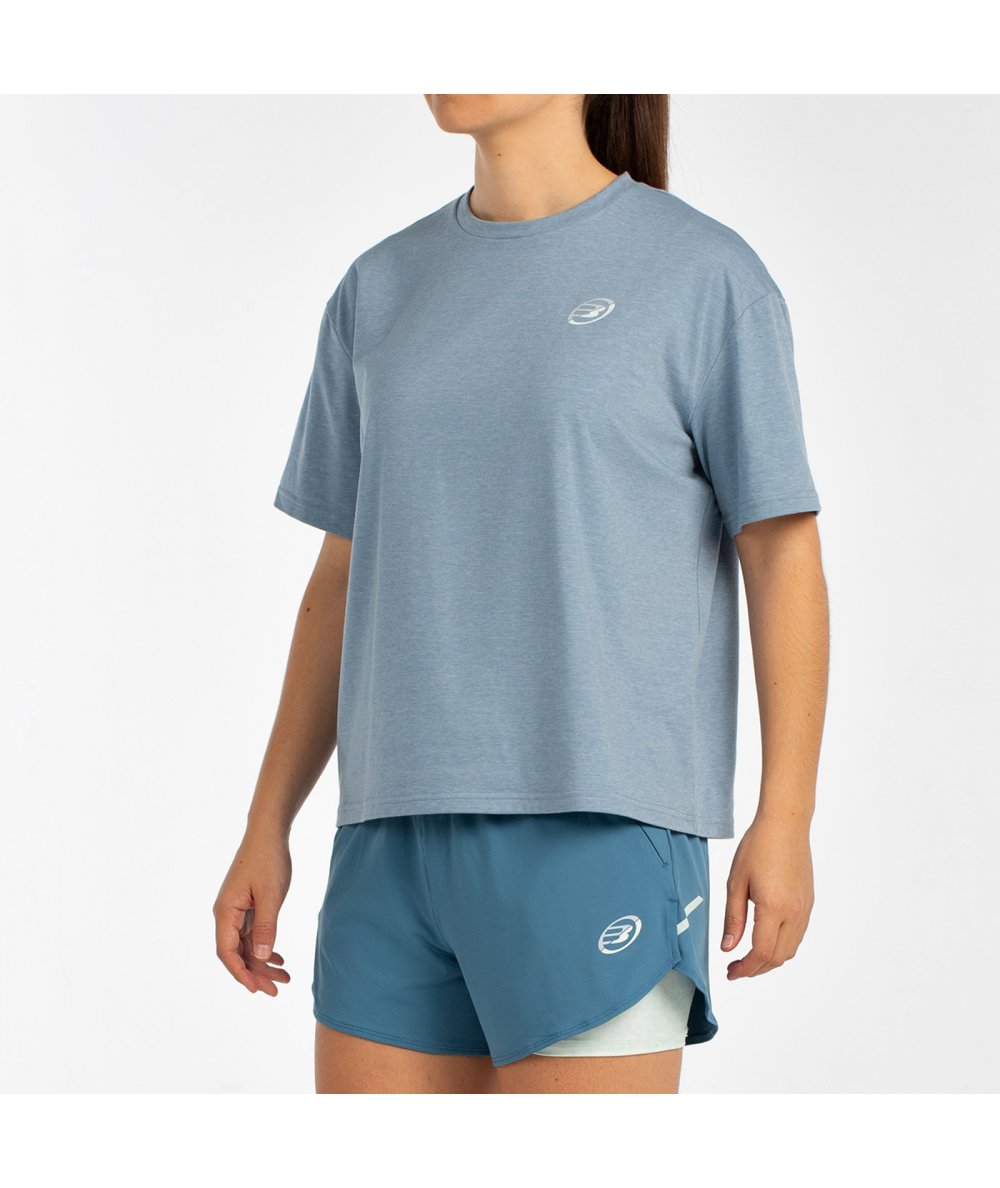 CAMISETA BULLPADEL OYEME AZUL VERDOSO VIGORE