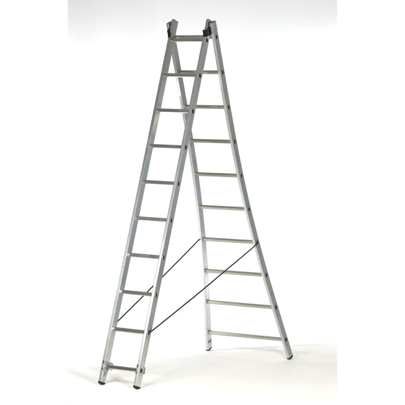 Echelle aluminium Nivodor 2 x 10 échelons ESCALO