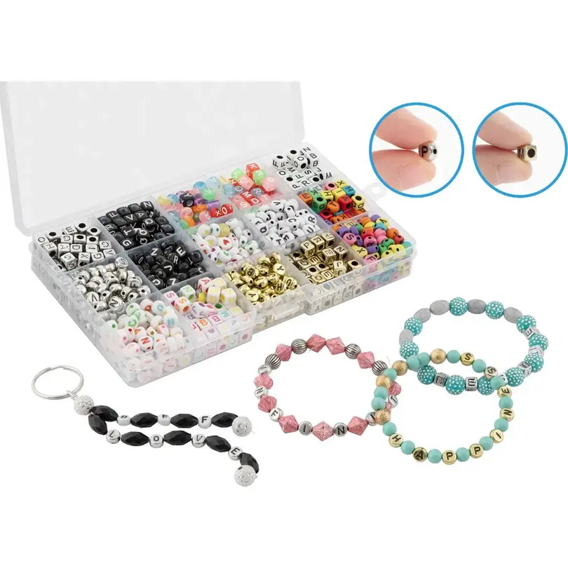Spielset 15-teilig ABC Perlen-Set