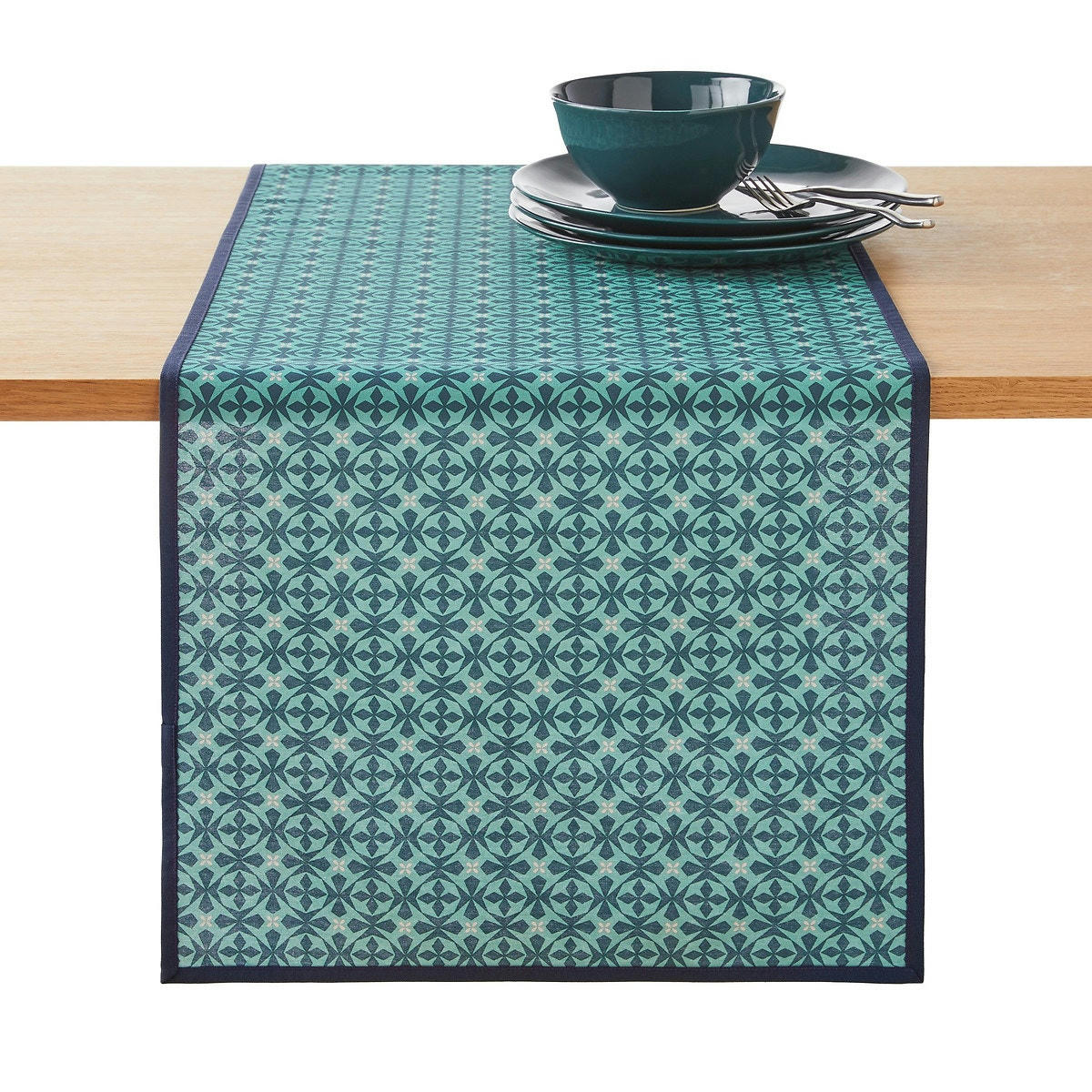 Chemin de table enduit anti-taches Azila