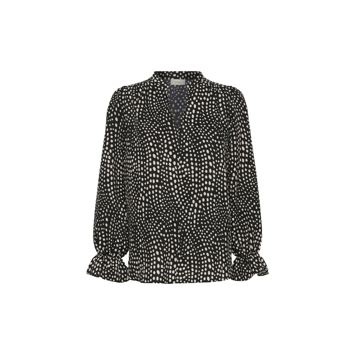 LibertyIW Blouse, black faded dot