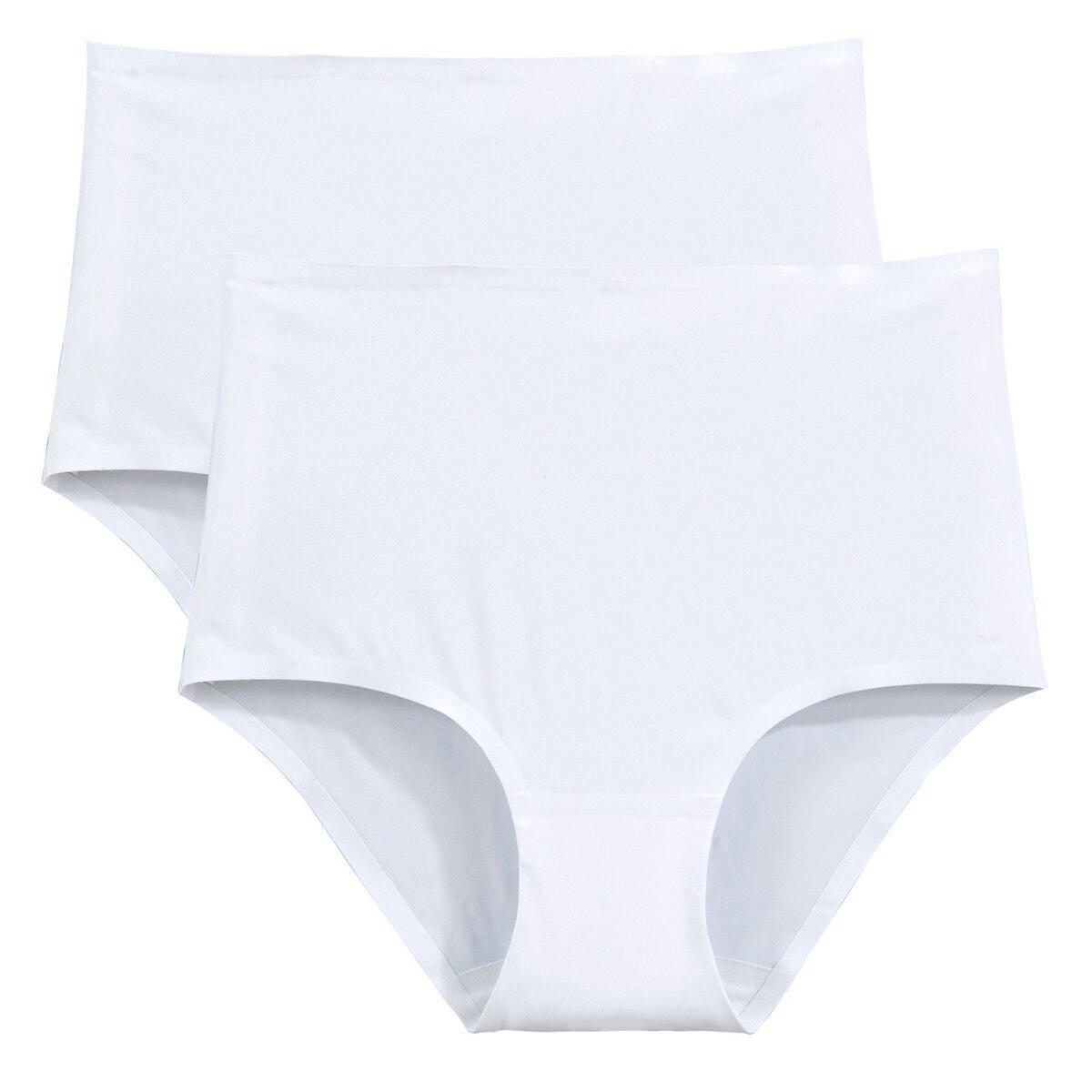 Lot de 2 culottes hautes invisibles en microfibre