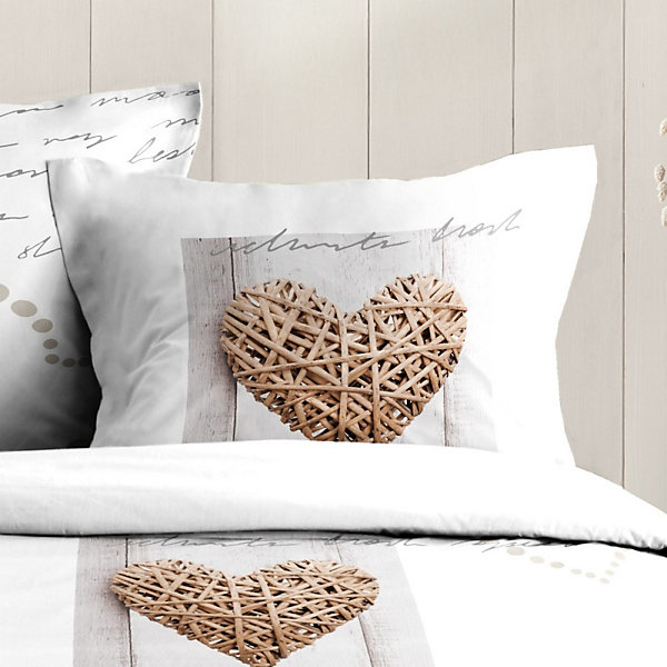 Housse de couette 260x240 CHARMING   2 taies coton 57 fils