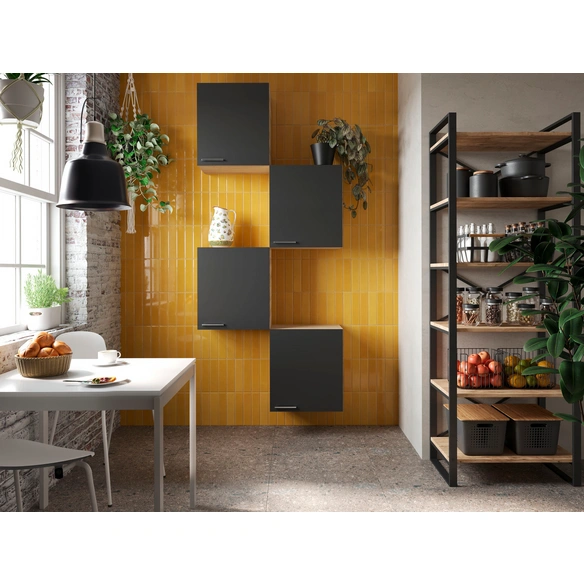Hängeschrank »Merle«, BxHxT: 200 x 224,4 x 224,4 cm, schwarz