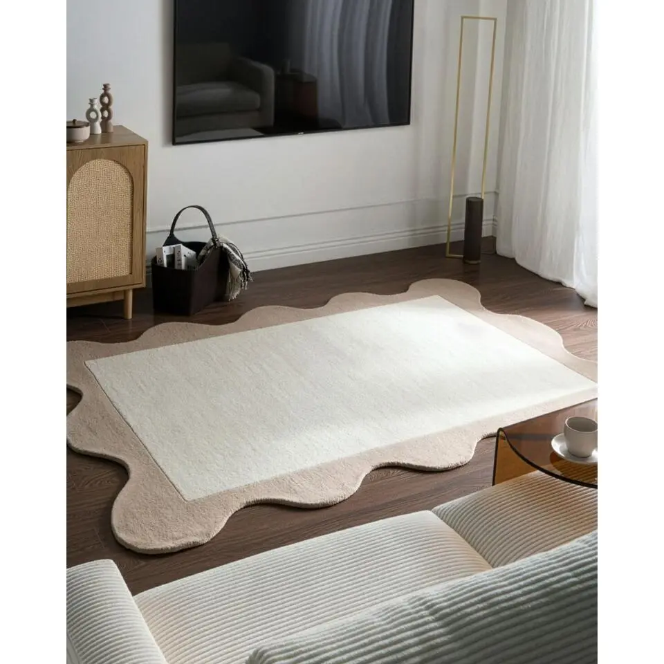 SANGHAR - Vloerkleed - Beige - 160 x 230 cm - Wol