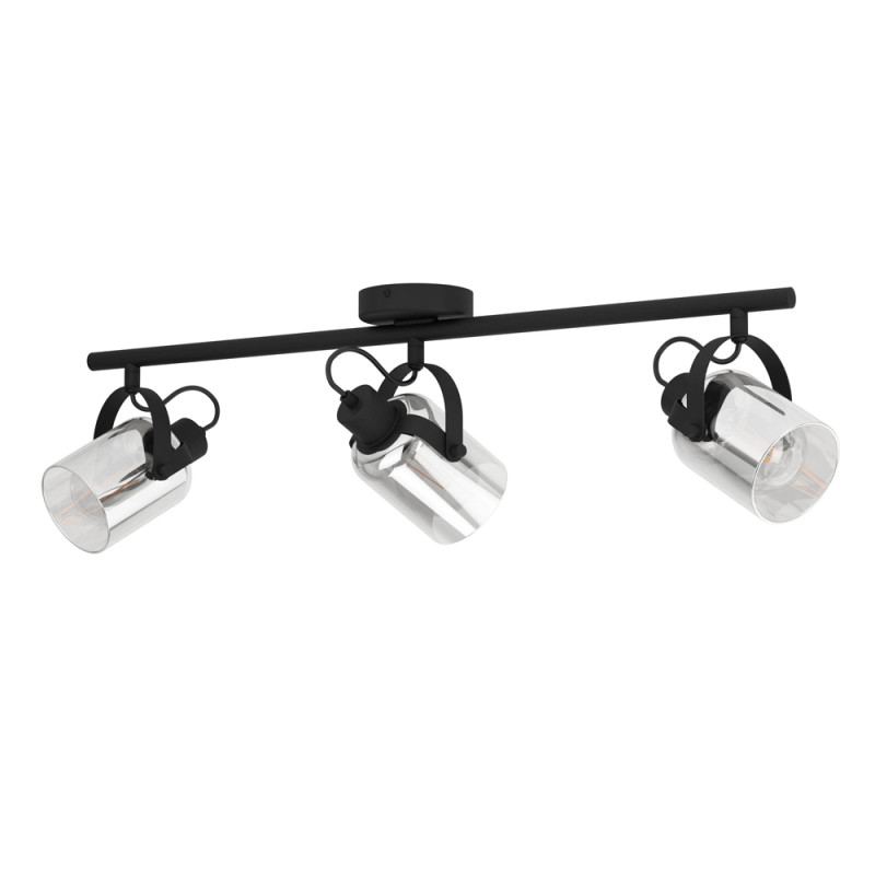 Plafonnier Berregas noir E27 4 x 30 W EGLO