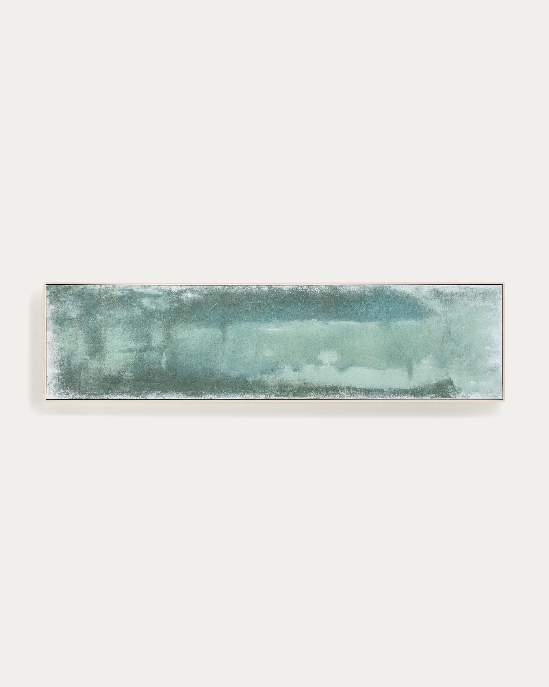 Selnar green abstract picture 182 x 47cm