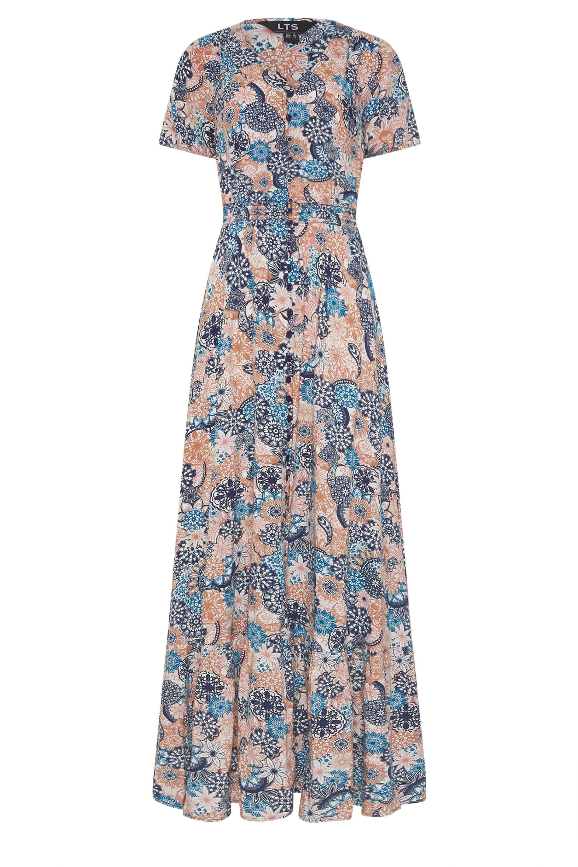 Long Tall Sally Tall Floral Button Maxi Dress