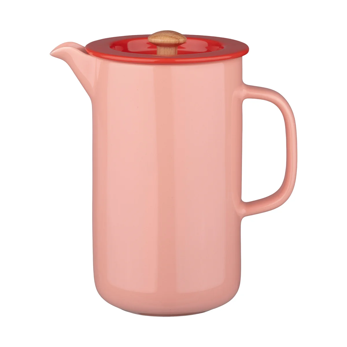 Marimekko - Oiva French Press Kaffeebereiter, salmon red