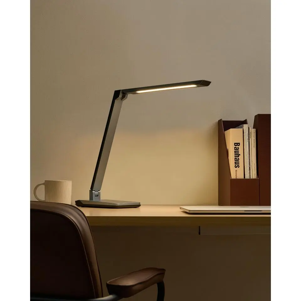 PICTOR - Bureaulamp LED - Donkergrijs - Synthetisch materiaal