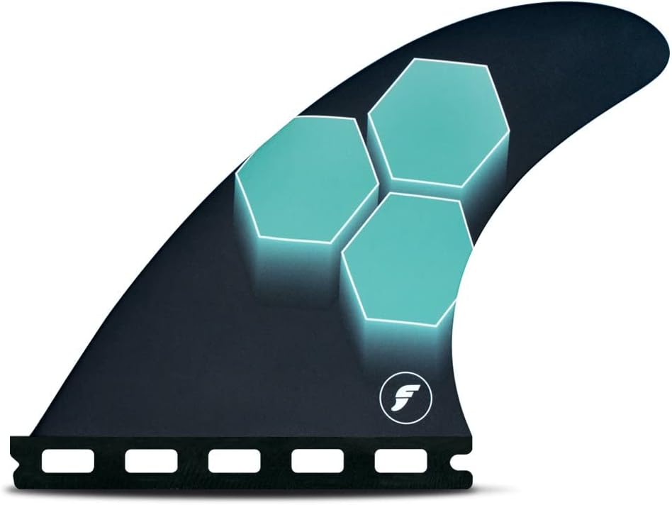Future Fins AM1 Hexcore Teal/Navy Al Merrick Surfboard Thruster Fin Set