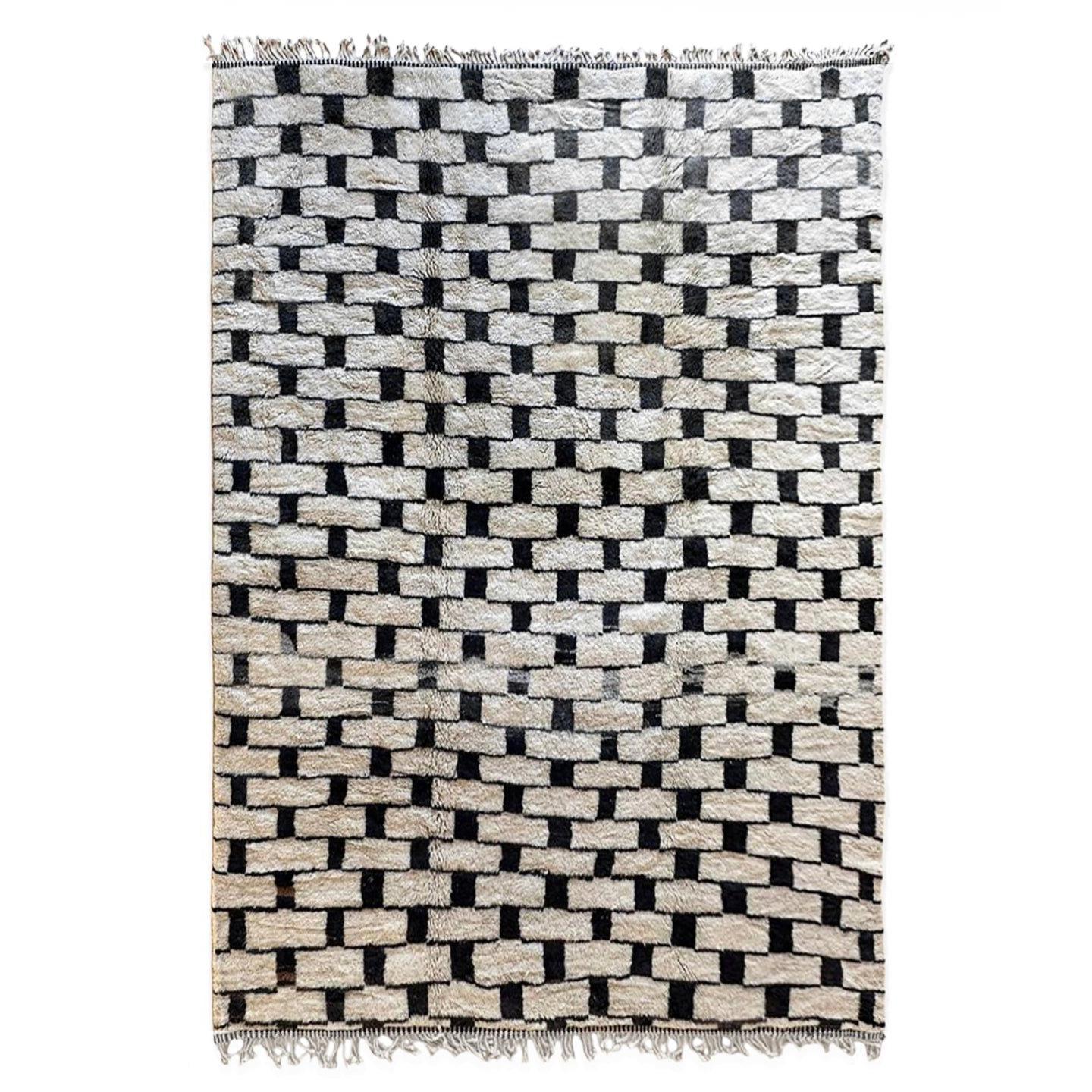AFK Living vloerkleed Berber - handgemaakt - Wol - 80 cm x 240 cm