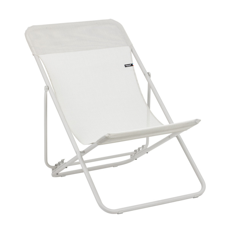 Chaise longue Maxi transat beige