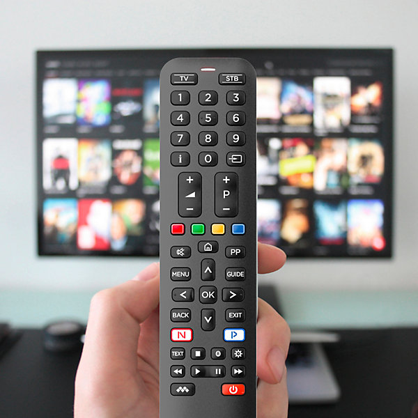 Meliconi - Télécommande universelle ALGO 2  pour 2 appareils - 100% fonctions d'origine - Accès direct Netflix et Prime video