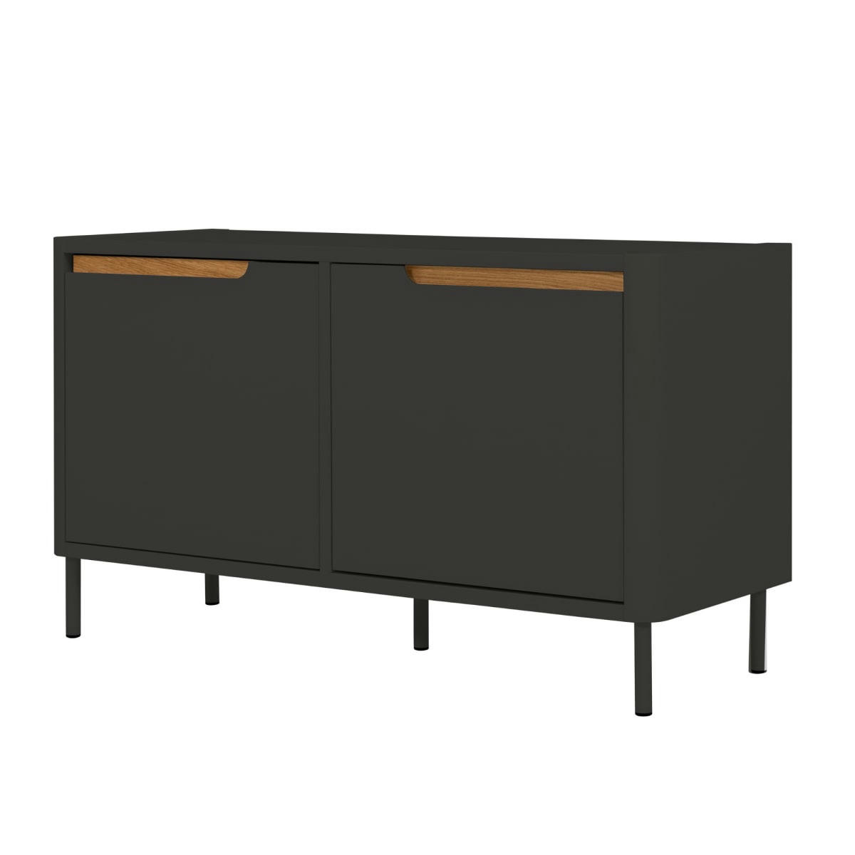 PATIPATI - Meuble TV design 94cm en bois gris