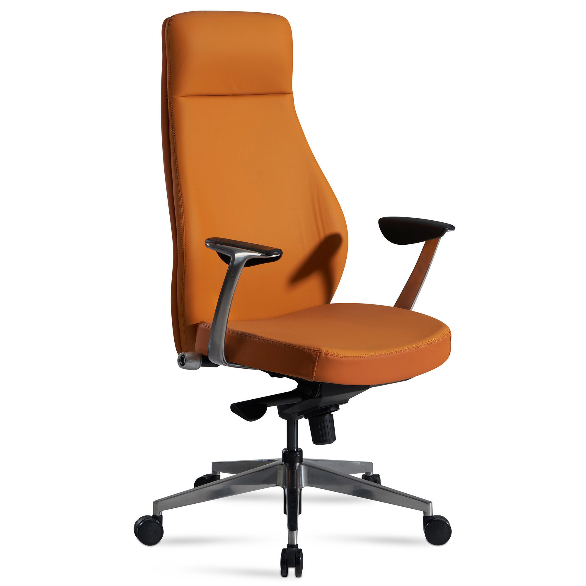 FineBuy ergonomiczne krzesło obrotowe karmelowe