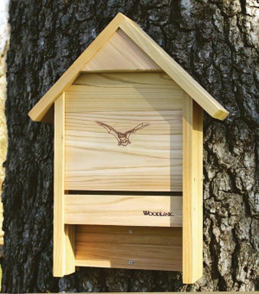 Panacea Cedar Wood Outdoor Bat Chalet, Upto 25 Bats Capacity, 3.5 x 15 x 22-in