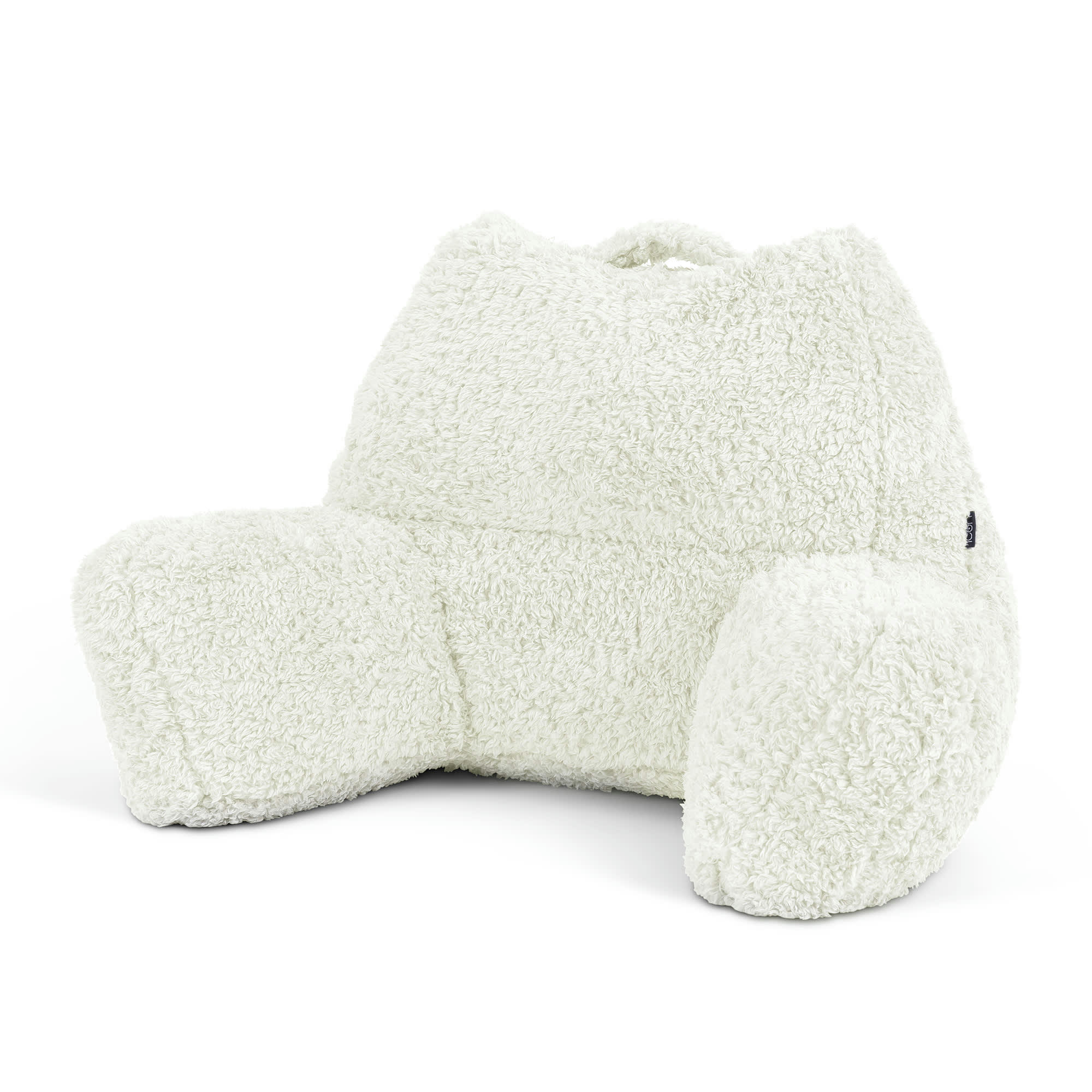 - Coussin de soutien en sherpa crème