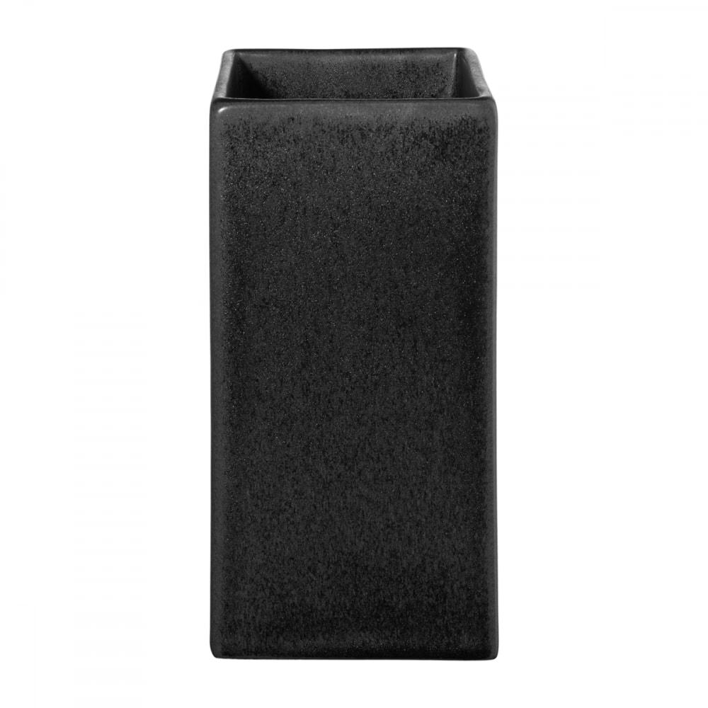 - Vase carré h16cm céramique noir