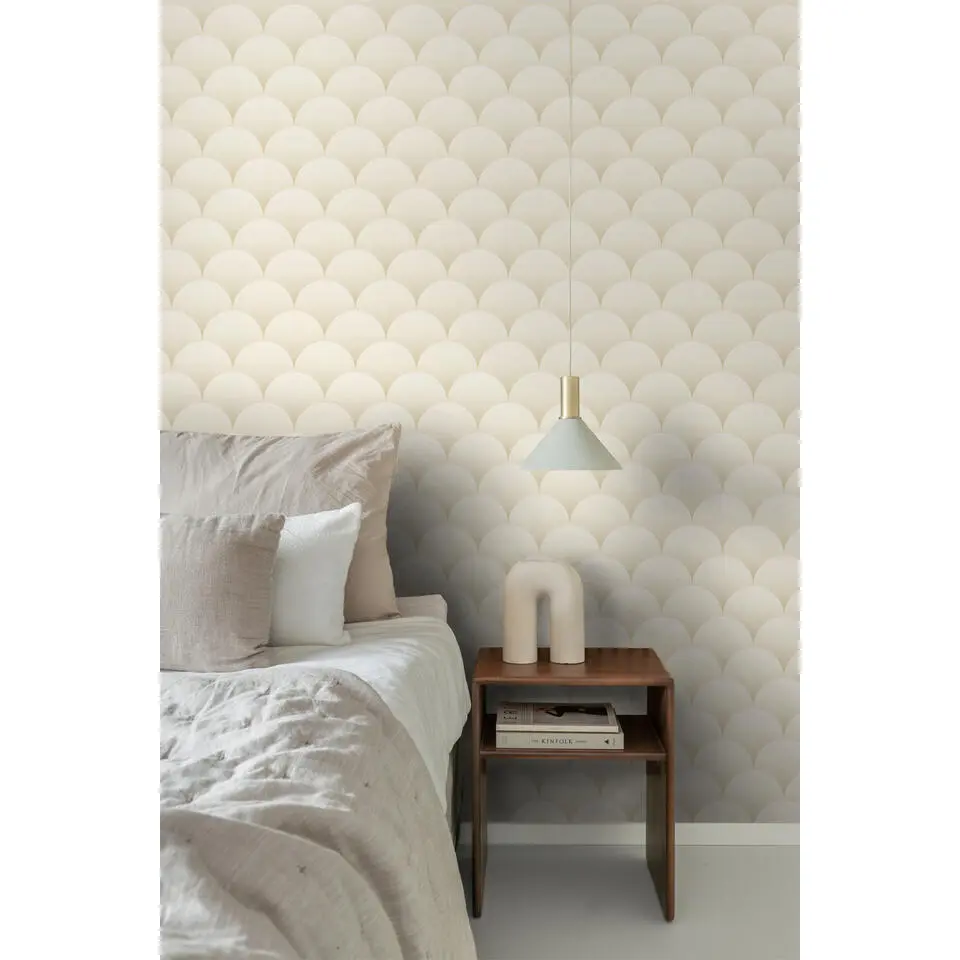 ESTAhome behang art deco motief zand beige - 50 x 900 cm