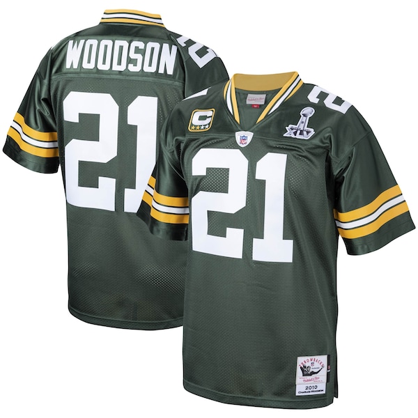 Charles Woodson Green Bay Packers 2010 Authentic Throwback Retired Player Jersey - Green