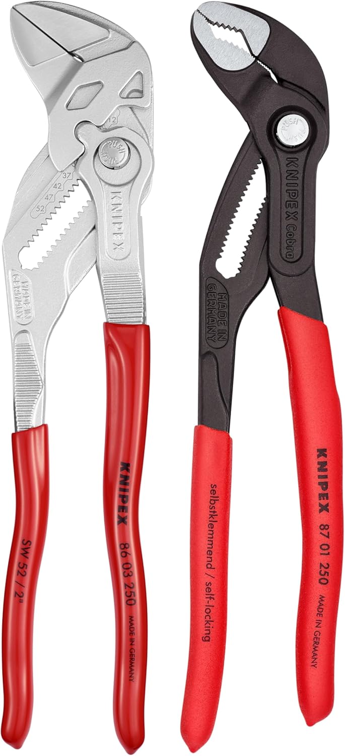 KNIPEX Tools 9K 00 80 147 US 2 Pc 10 Cobra® Water Pump and Pliers Wrench Set