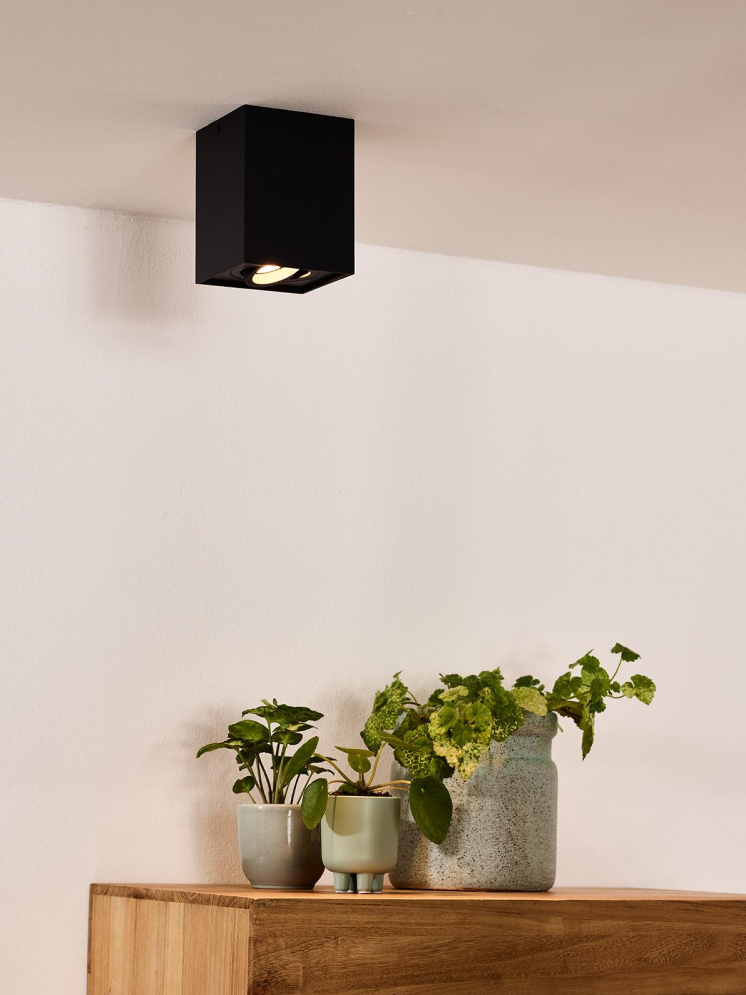Lucide plafondspot TUBE - 1xGU10 - Zwart