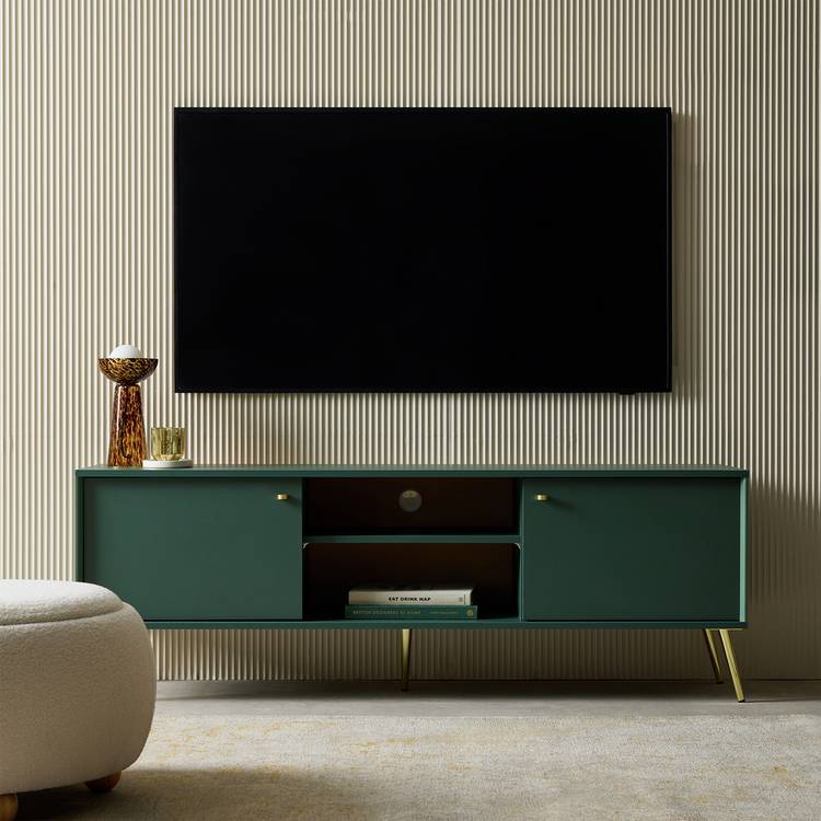 Habitat Moana 2 Door TV Unit - Green