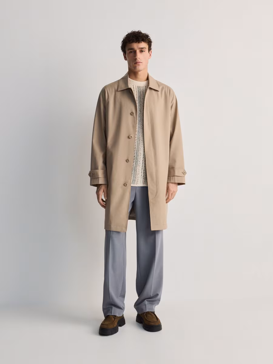 Coat With Viscose Blend