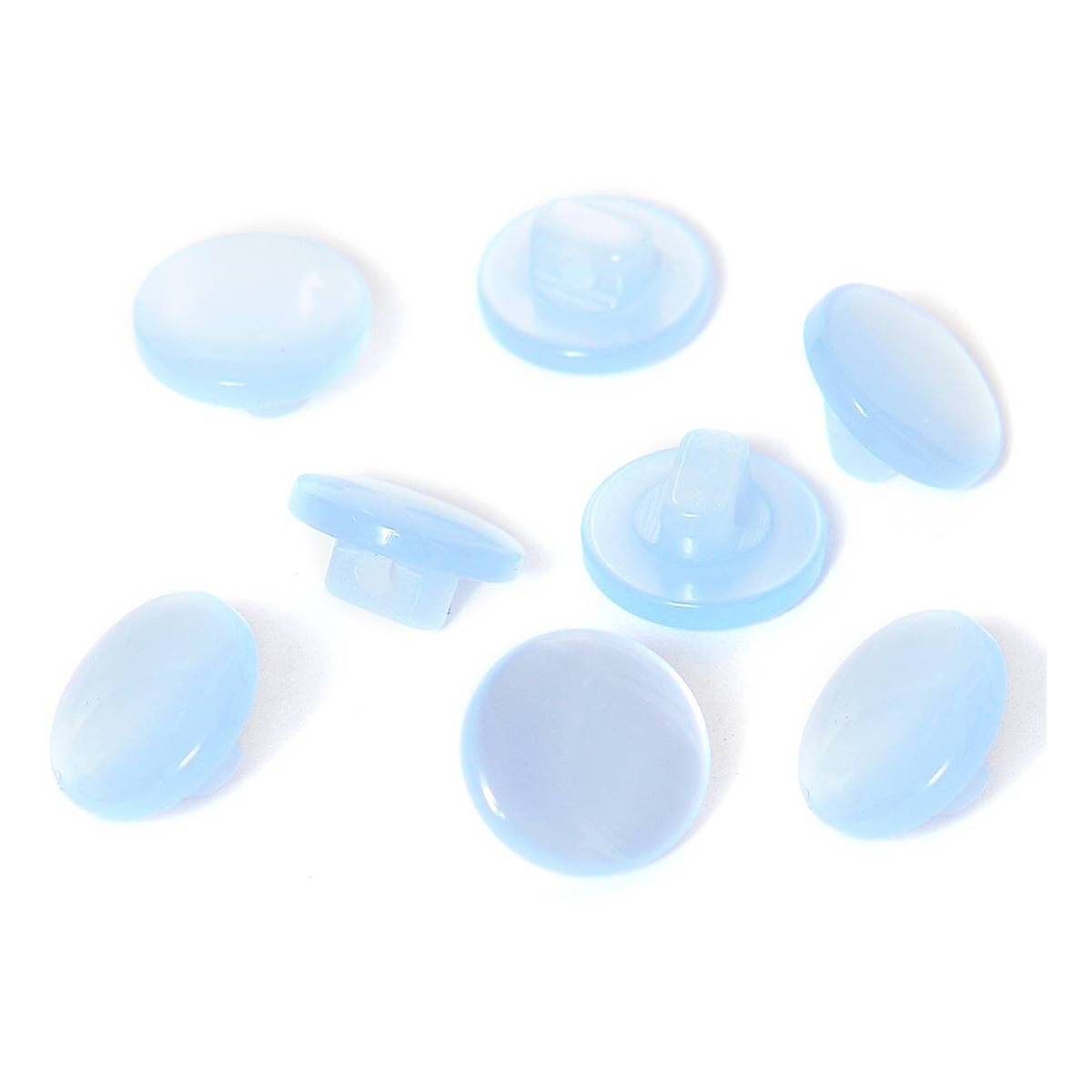 HemlineBaby Blue Basic Knitwear Button 8 Pack