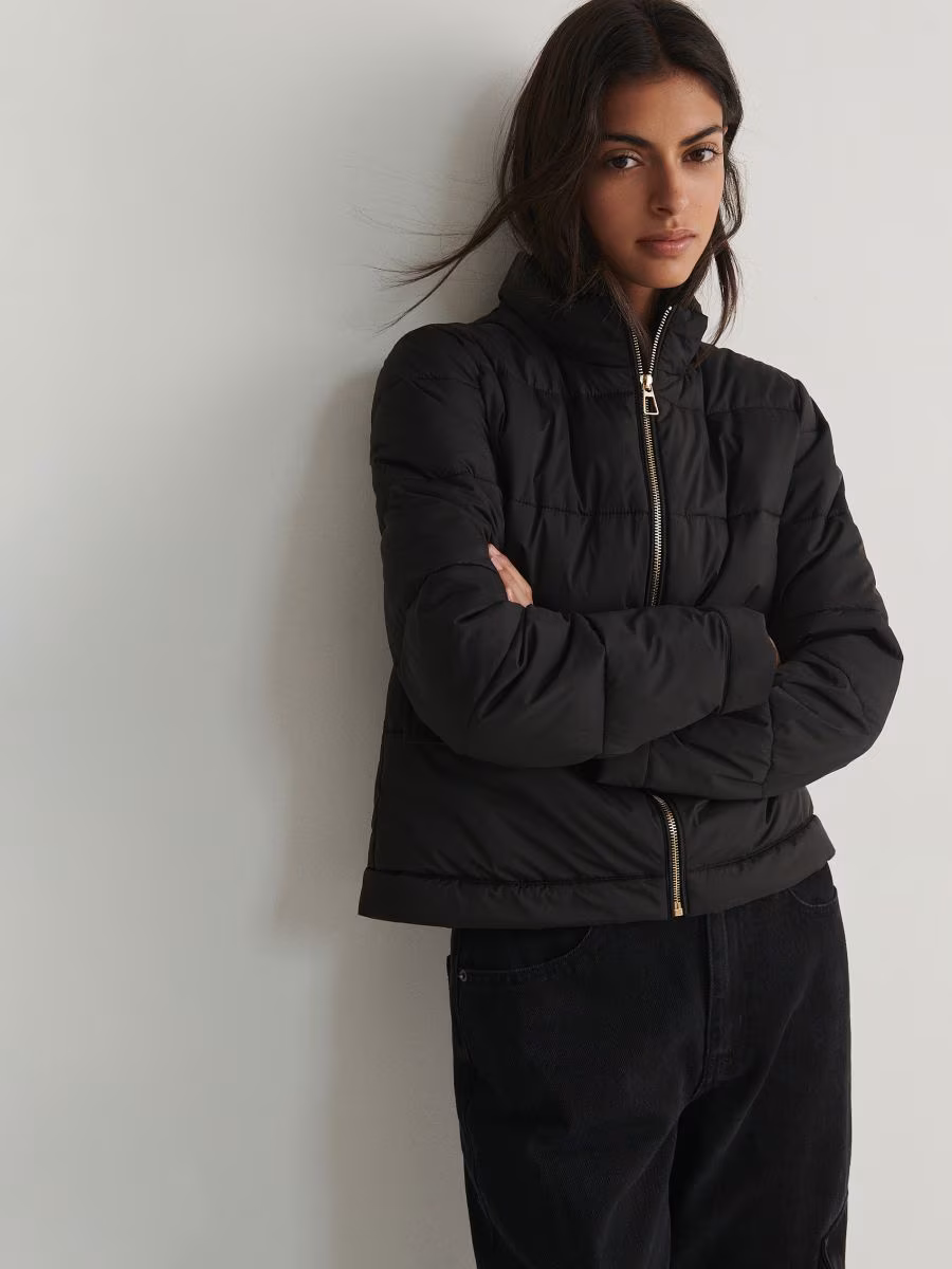 Cropped Quilted Jacket
