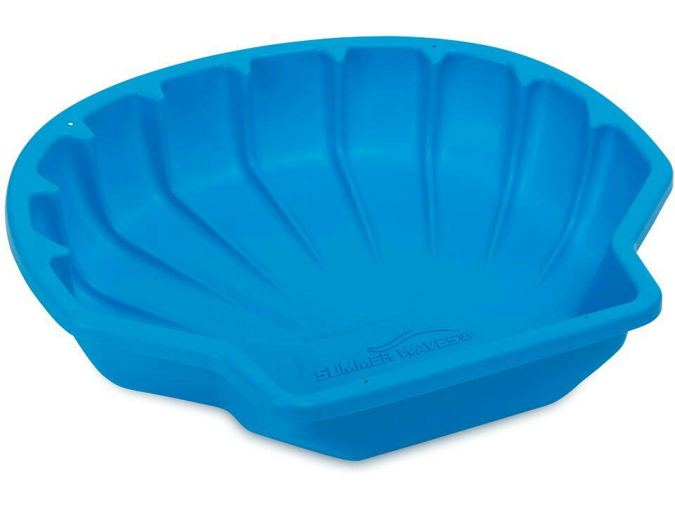 Outdoor Portable Summer Play Shell Sandbox, 43.3x37.2x8-in, Kids Ages 3+