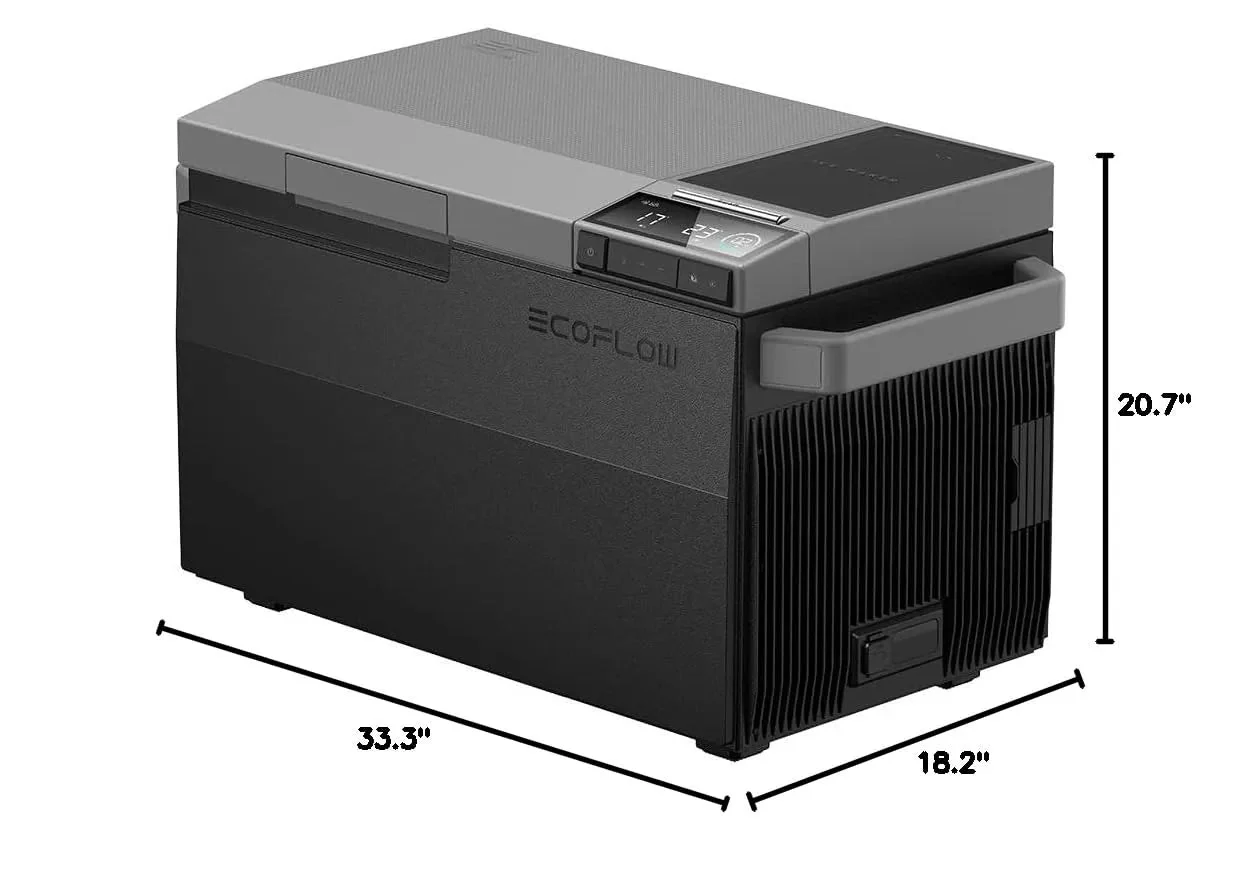 Car Refrigerator, 40 Qt(38L) Portable Refrigerator, Electric Cooler with Ice Maker, Dual Zone WIFI APP Control(-13~50), 12/24V DC/AC For Camping, Travel, Fishing, Outdoor, Truck(GLACIER)