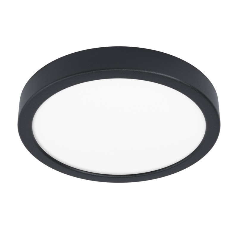 Plafonnier LED Fueva 5 noir dimmable Ø 21 cm 17 W EGLO