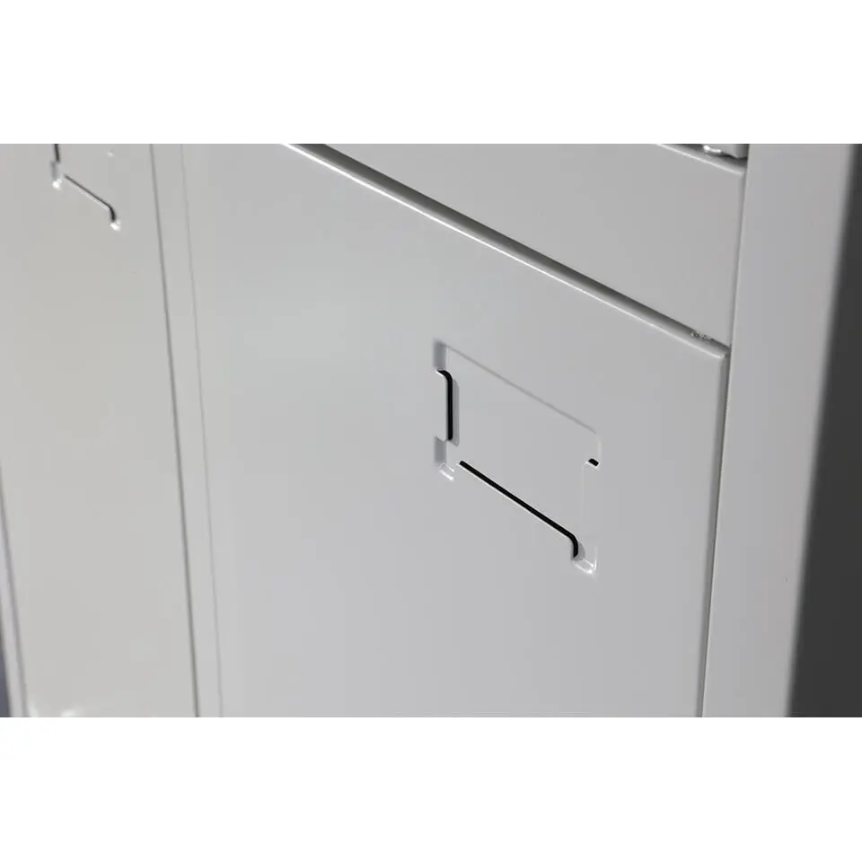 Lockerkast Grijs - 90x185 cm - 6 lockers