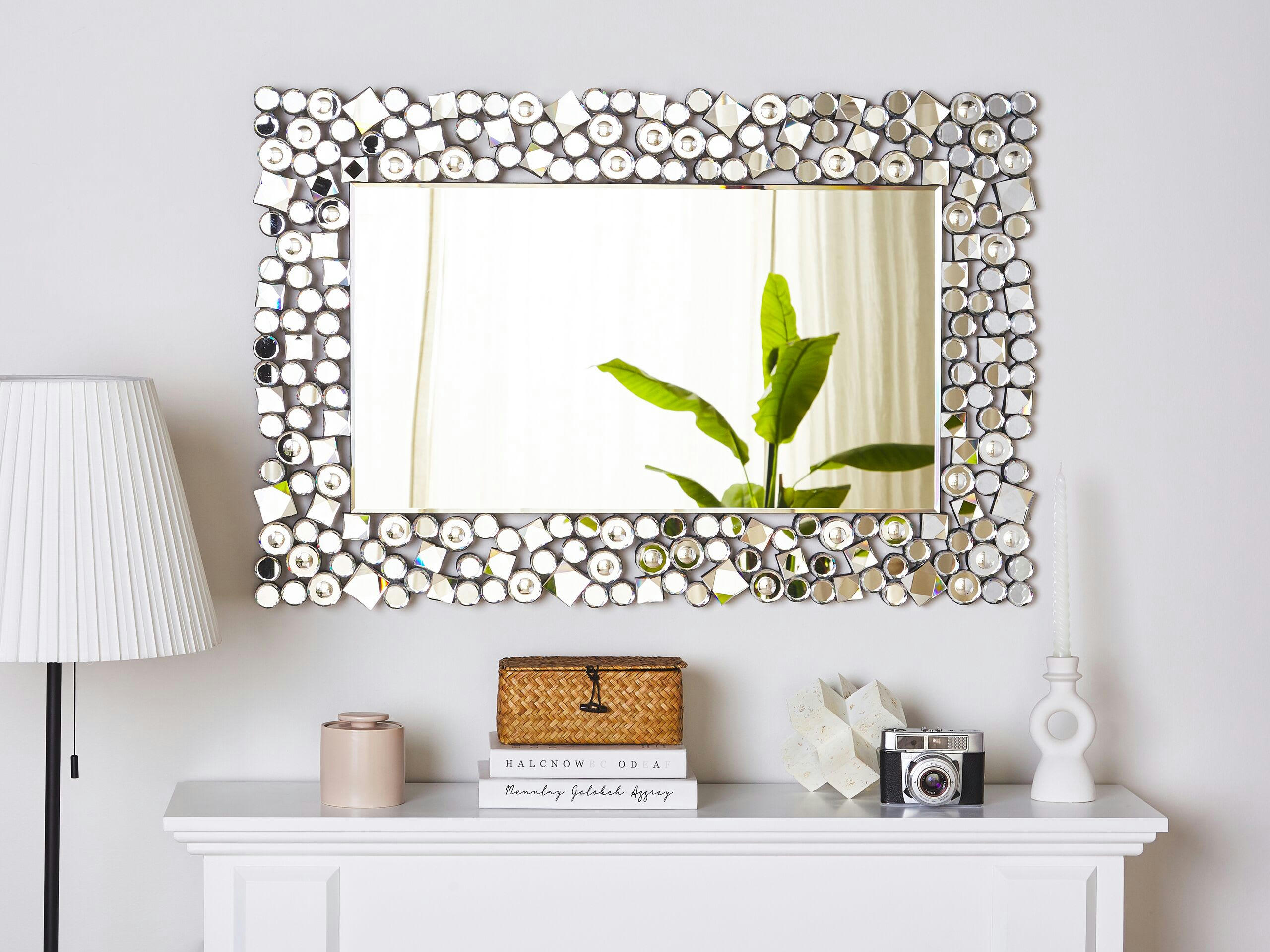 MERNEL - Miroir en verre argenté 90x60