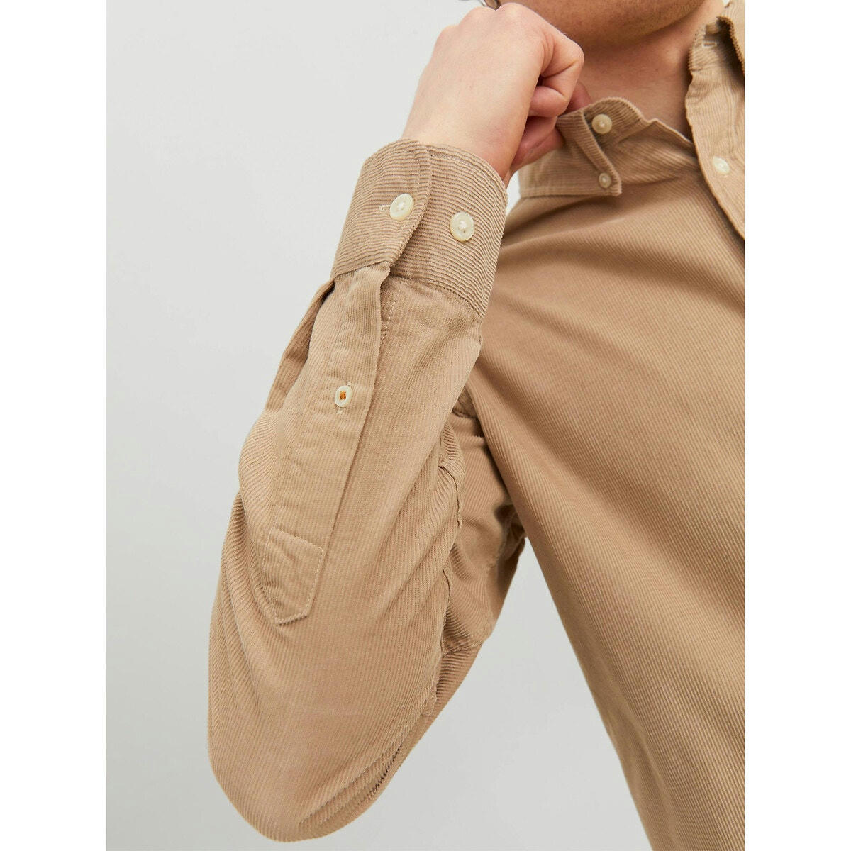Chemise unie en velours Jjeclassic