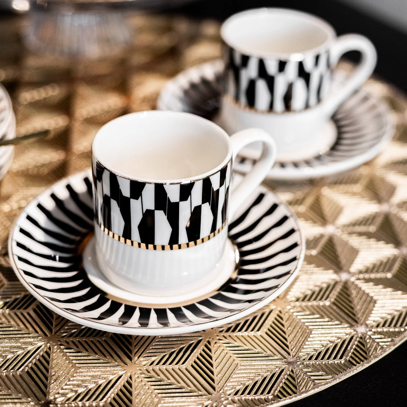 Conjunto de 6 Chávenas de Café BLACK CAT