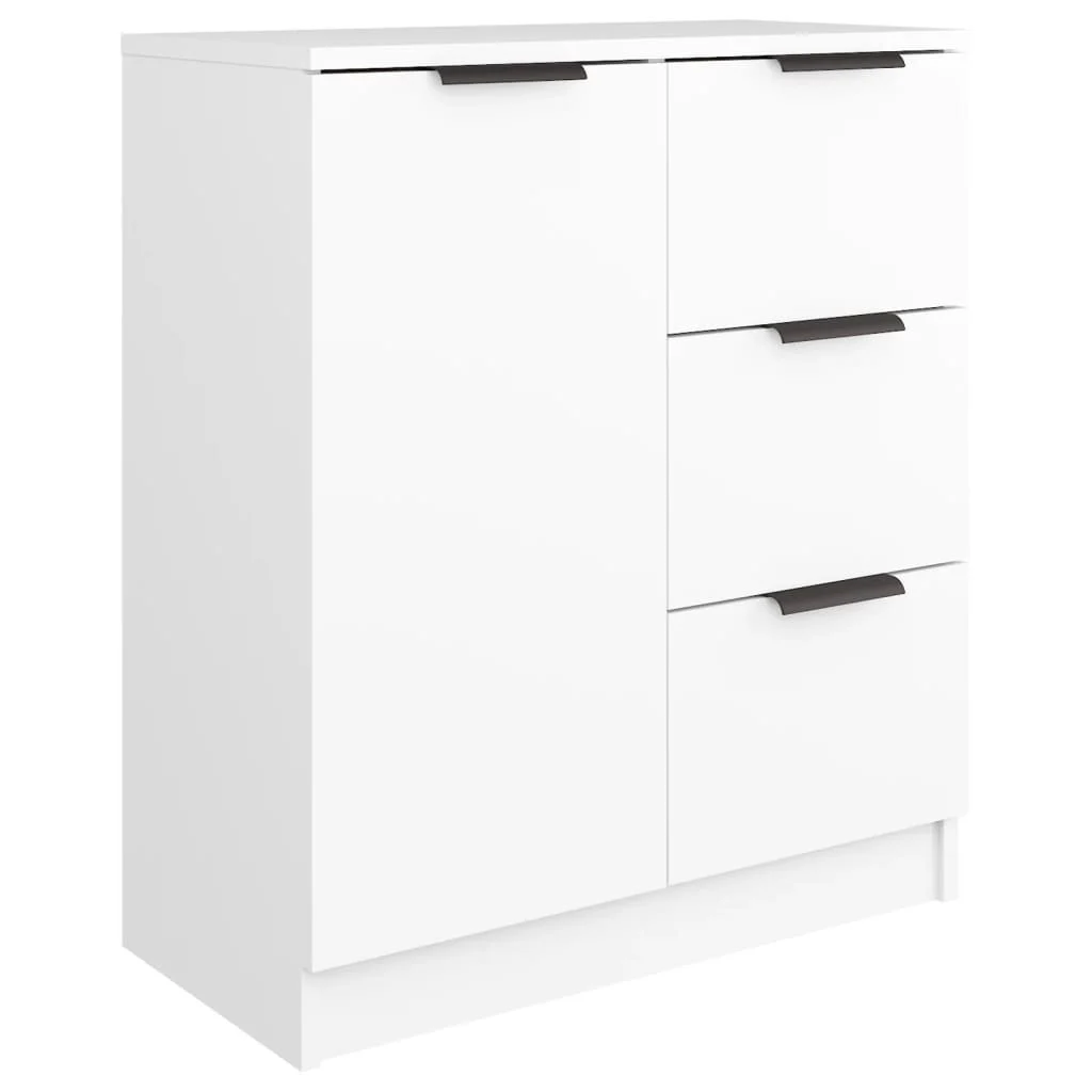 Szafka Komoda Regał Biała z Drzwiami 60x30x70 cm do Salonu Pokoju Sypialni