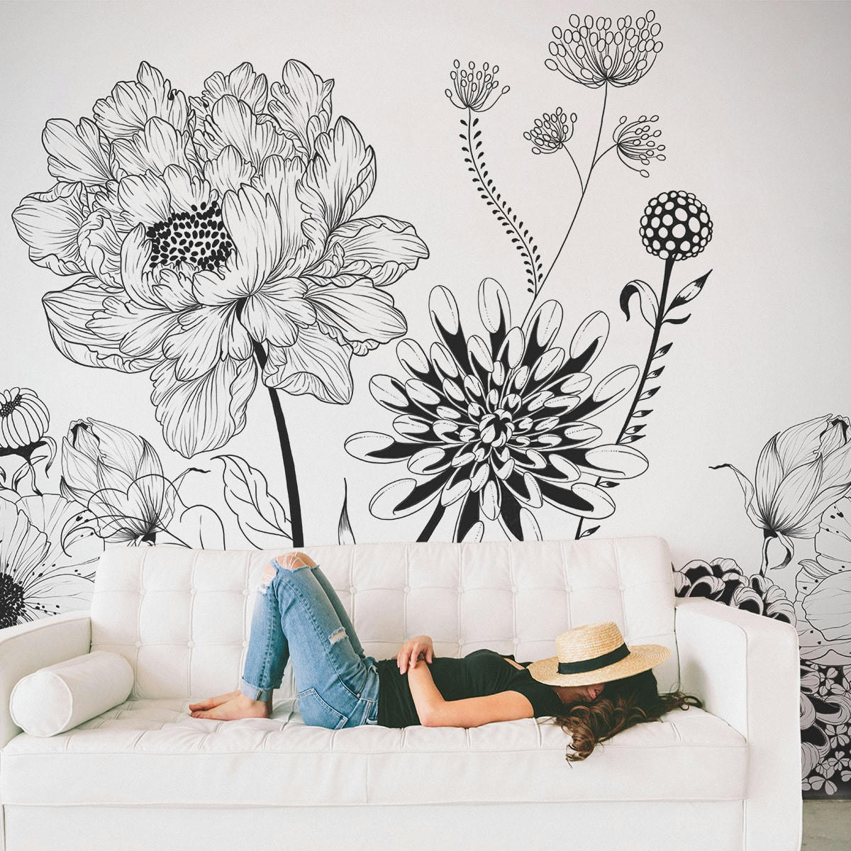 - Papier peint panoramique kahli 255 x 250 cm