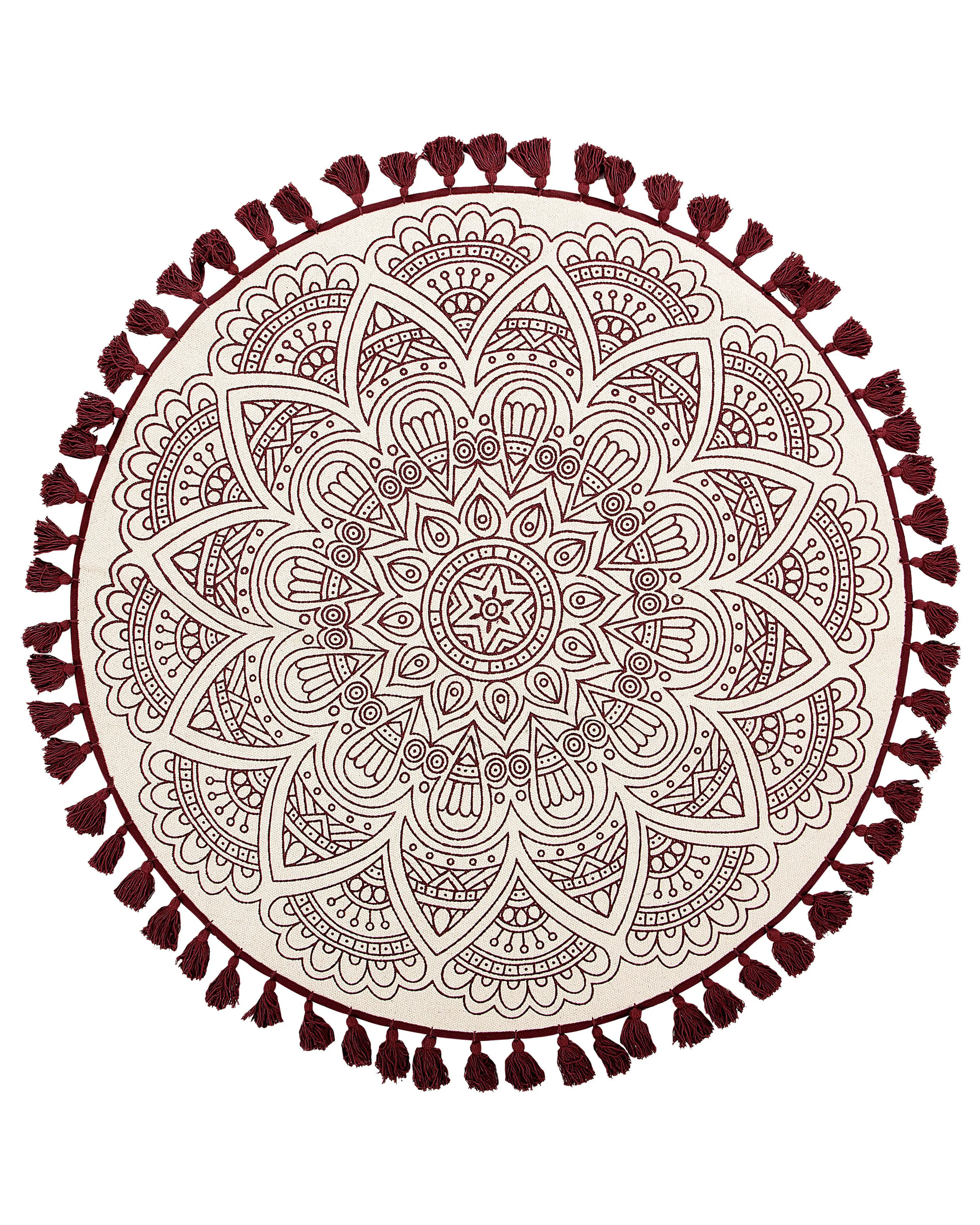 Rug AYAKLI Red ? 120 cm Cotton