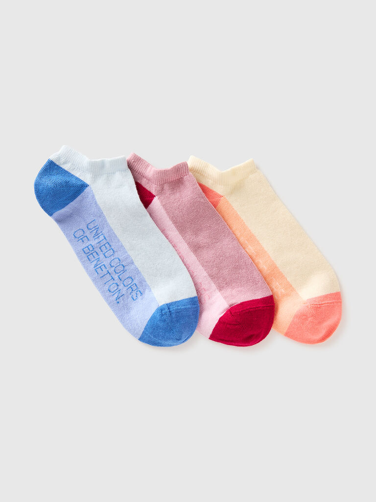 Three pairs of short socks